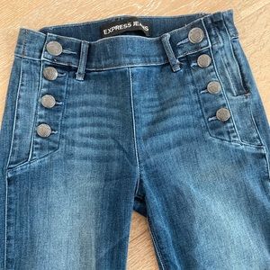 Express Bell flare mid rise jeans